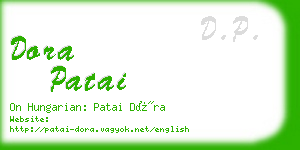 dora patai business card